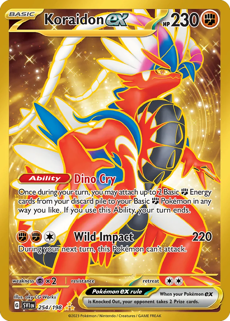 Koraidon ex 254/198 Hyper rare