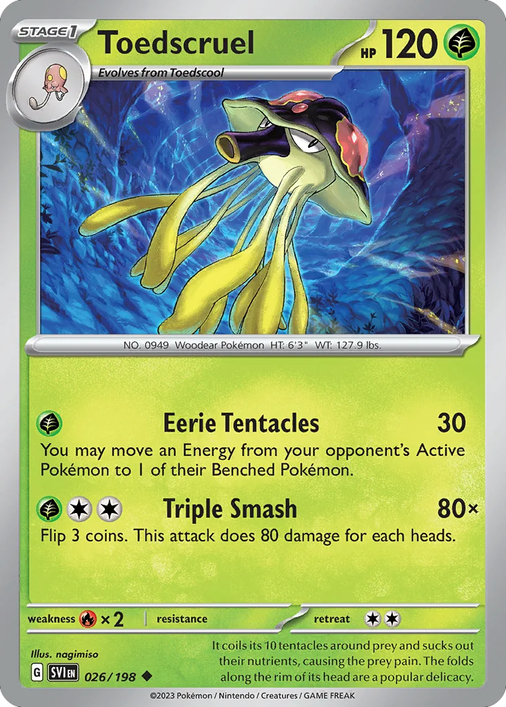 Toedscruel 026/198 Uncommon