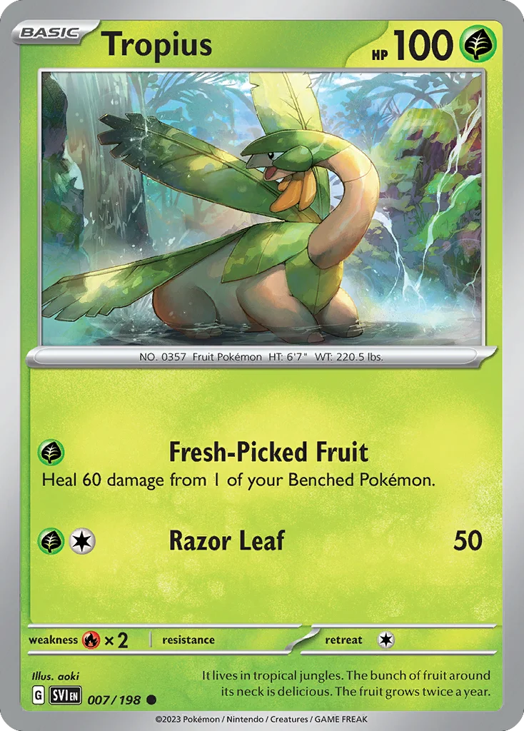 sv1-7 Tropius 007/198 Common