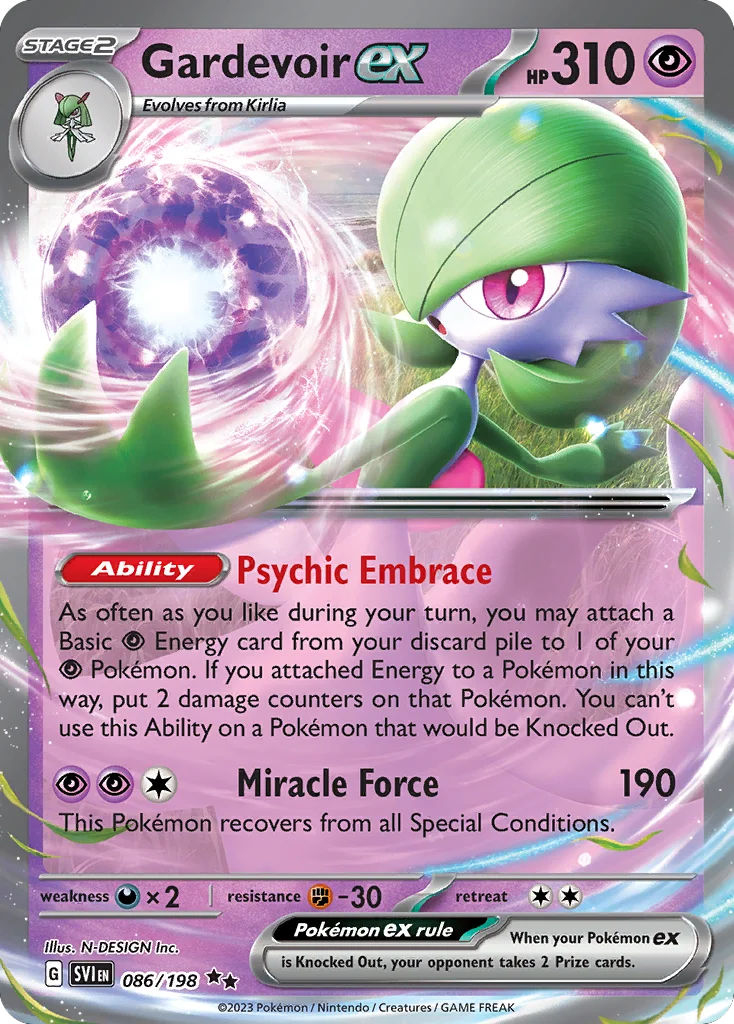 Gardevoir ex 086/198 Double rare