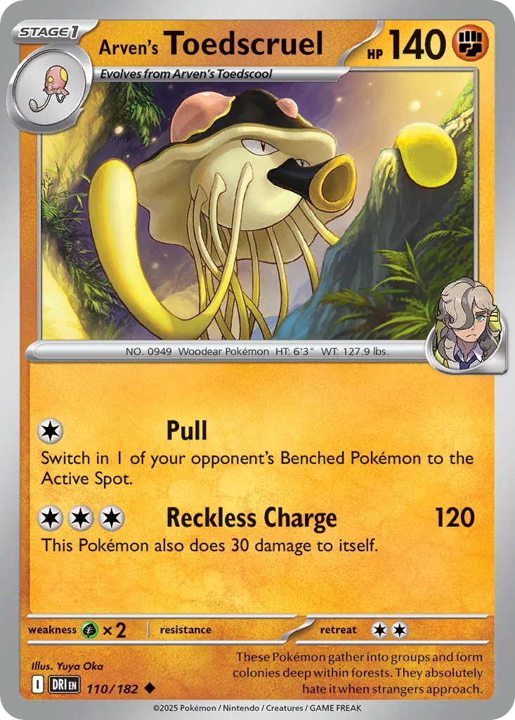 sv10-110 Arven's Toedscruel 110/182 Uncommon