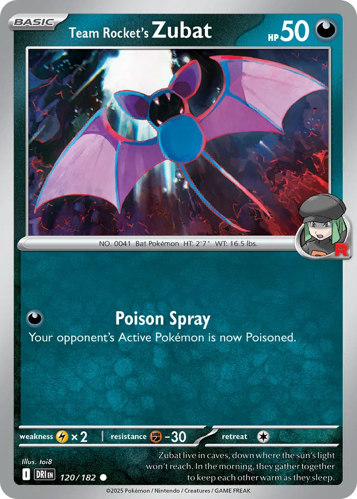 sv10-120 Team Rocket's Zubat 120/182 Common