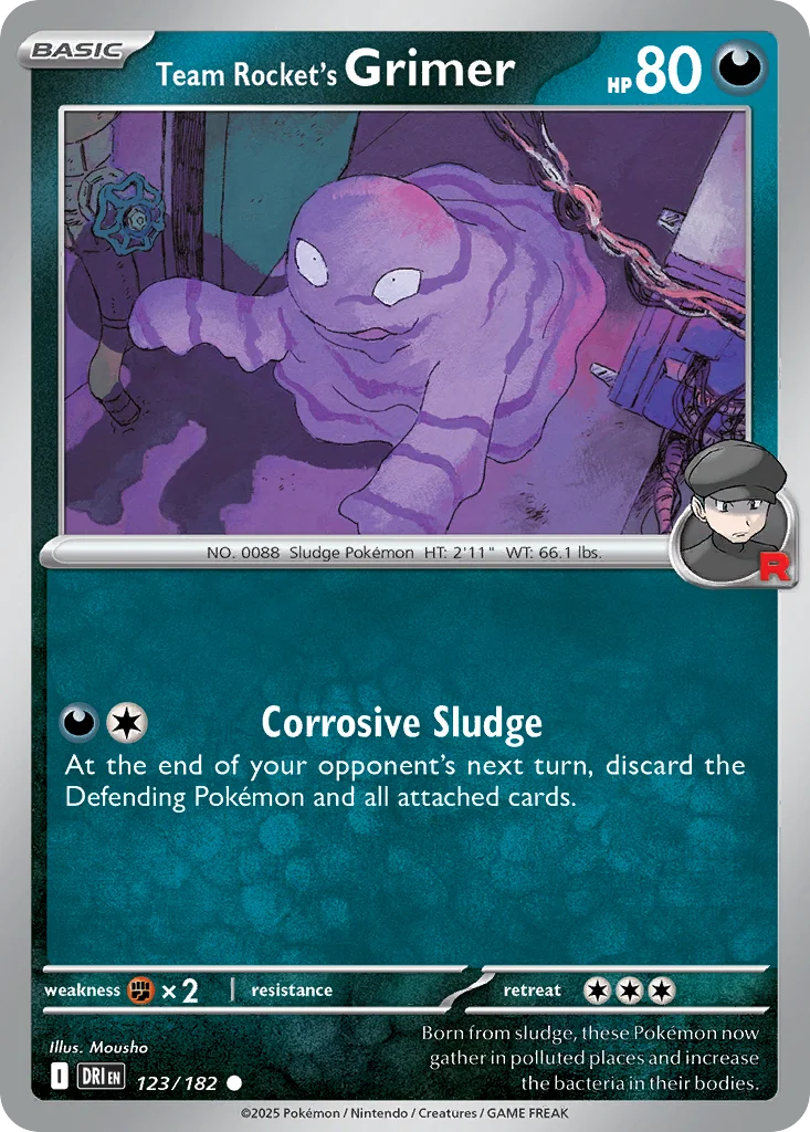 sv10-123 Team Rocket's Grimer 123/182 Common