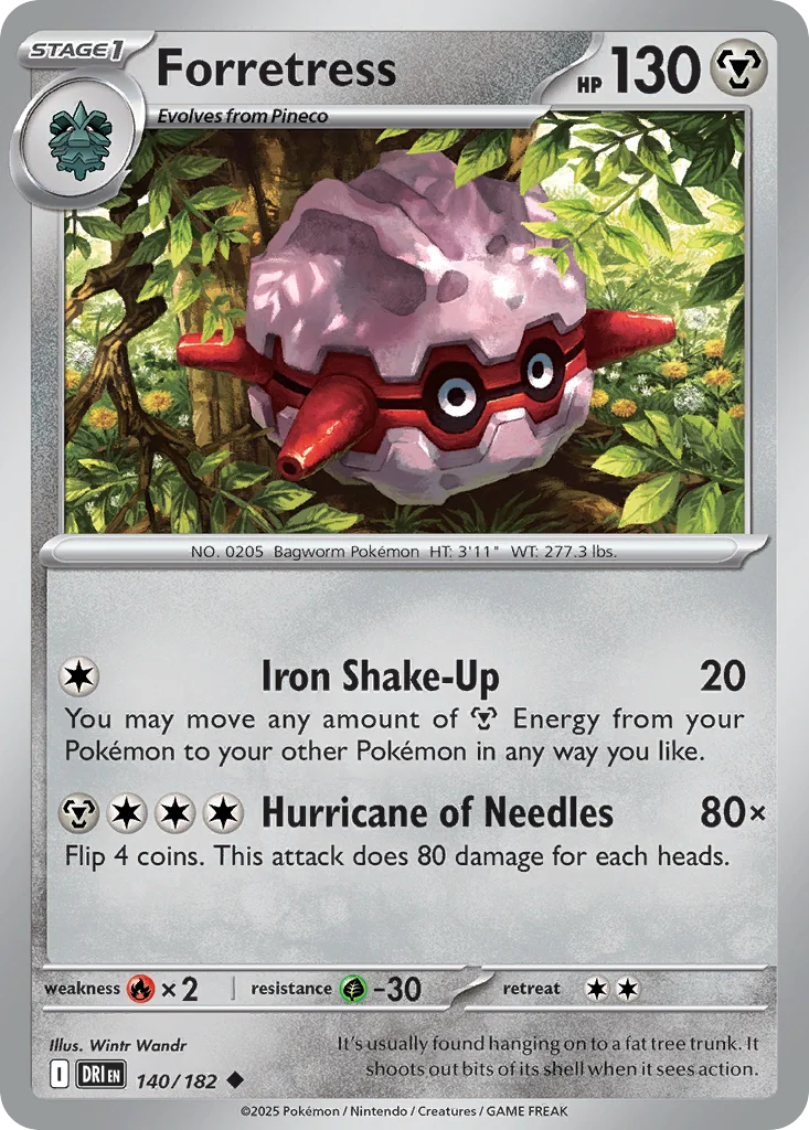 sv10-140 Forretress 140/182 Uncommon