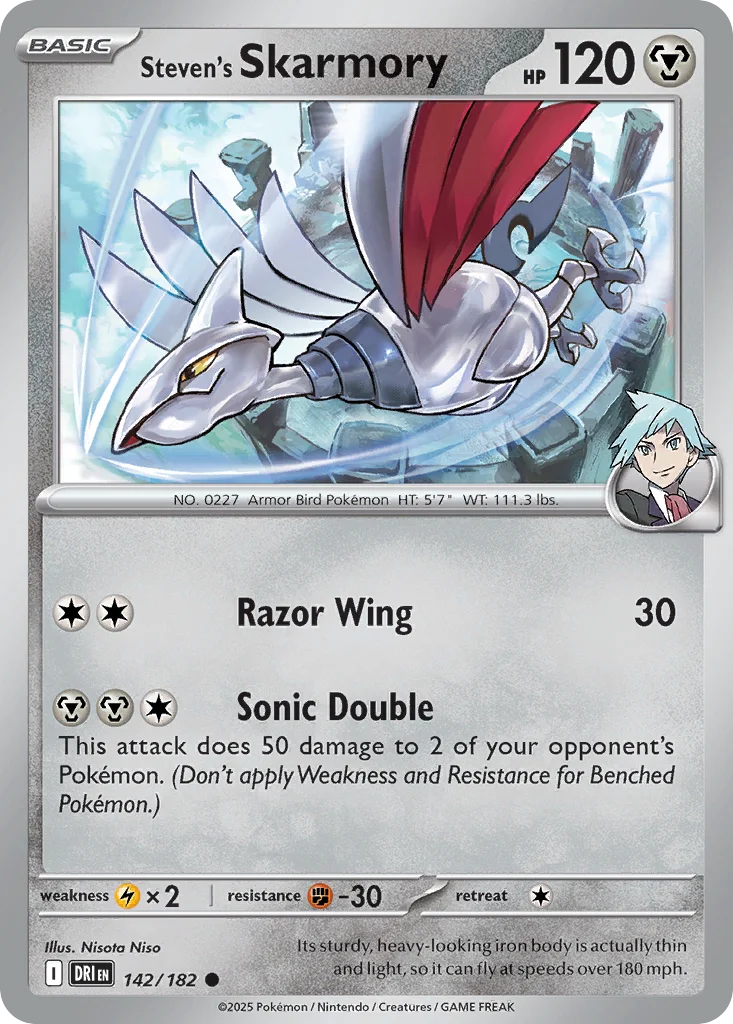 sv10-142 Steven's Skarmory 142/182 Common