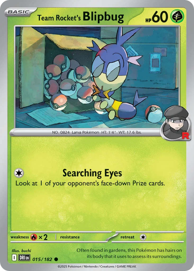 Team Rocket's Blipbug 015/182 Common