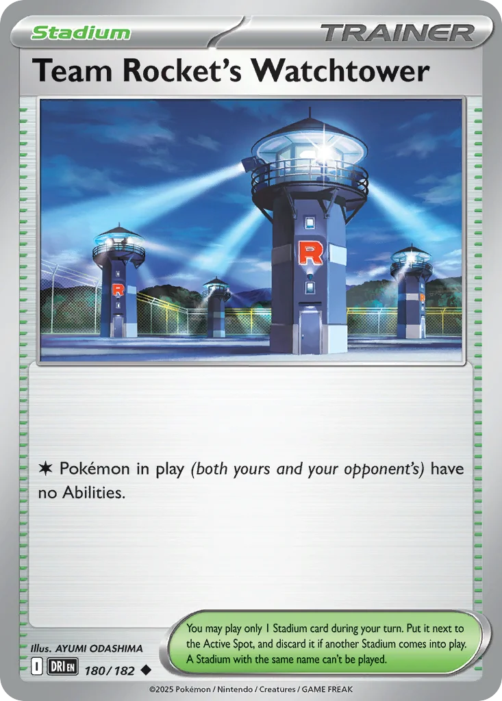 Team Rocket's Watchtower 180/182 Uncommon