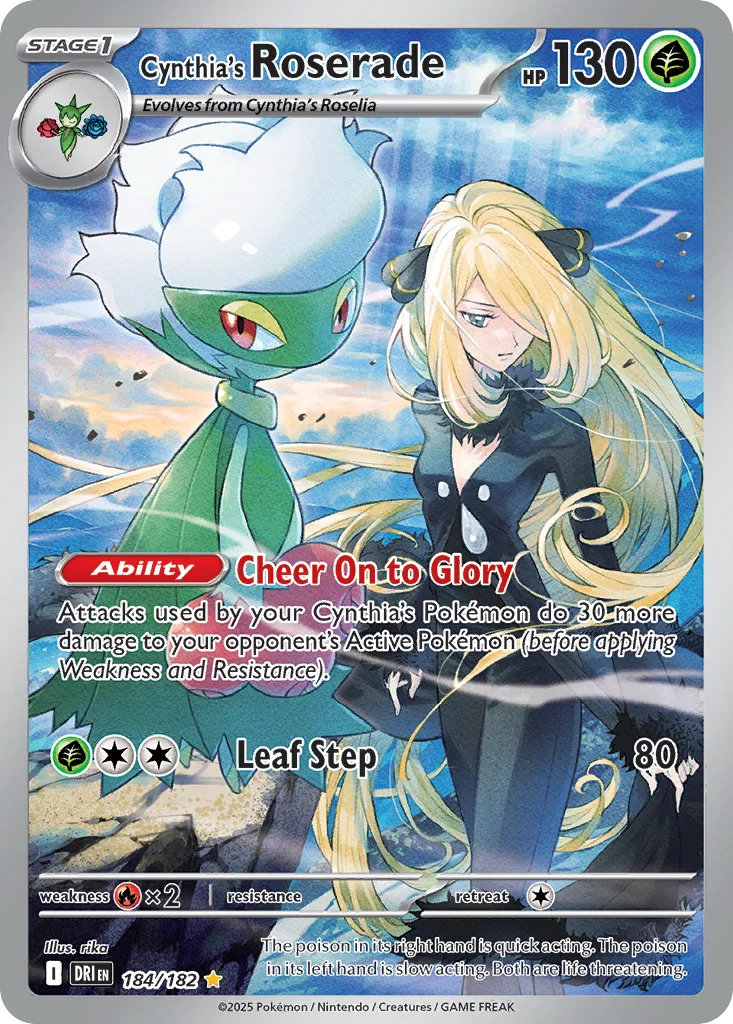 Cynthia's Roserade 184/182 Illustration rare