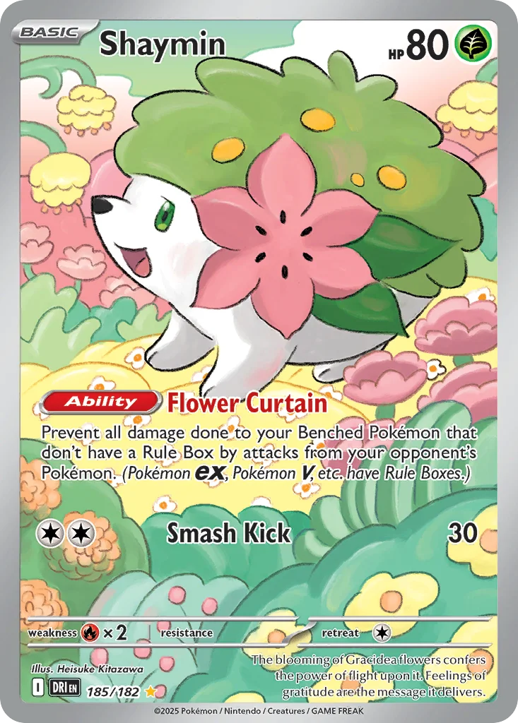 Shaymin 185/182 Illustration rare