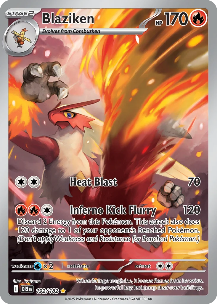 Blaziken 192/182 Illustration rare