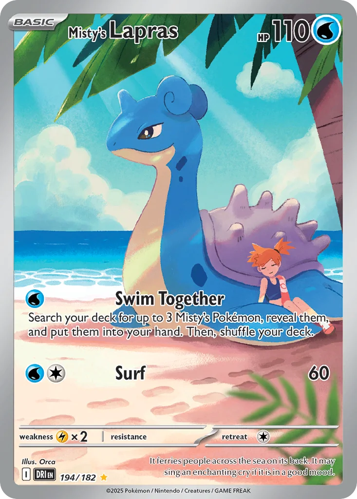 Misty's Lapras 194/182 Illustration rare