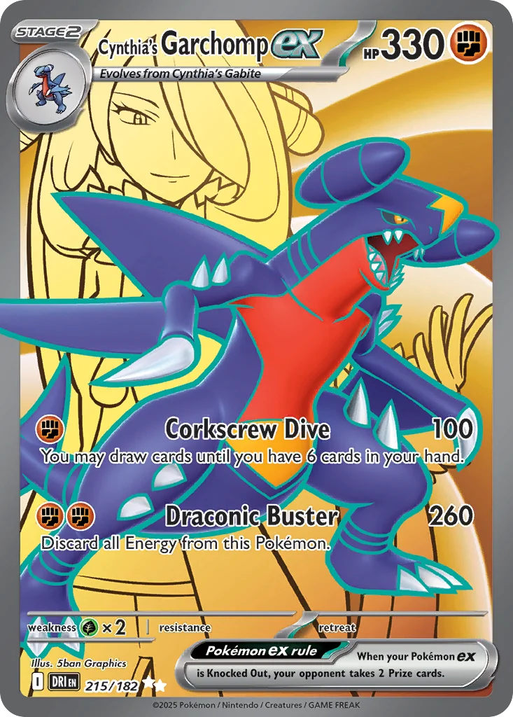 Cynthia's Garchomp ex 215/182 Ultra rare