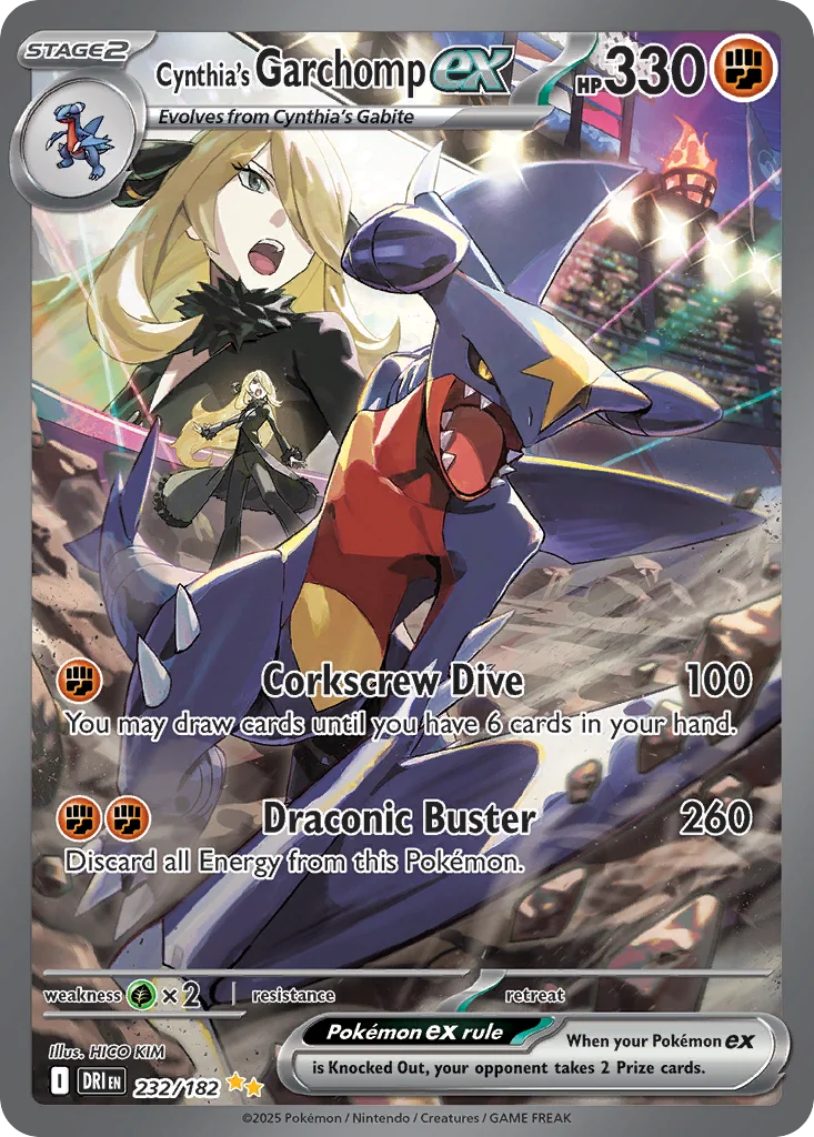 Cynthia's Garchomp ex 232/182 Special illustration rare