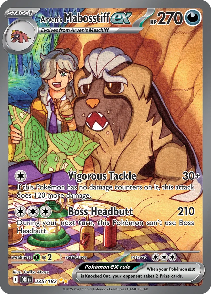 Arven's Mabosstiff ex 235/182 Special illustration rare