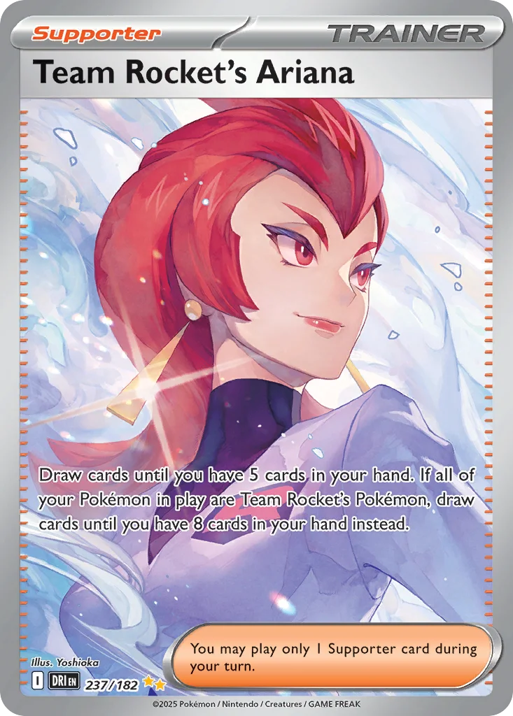 sv10-237 Team Rocket's Ariana 237/182 Special illustration rare