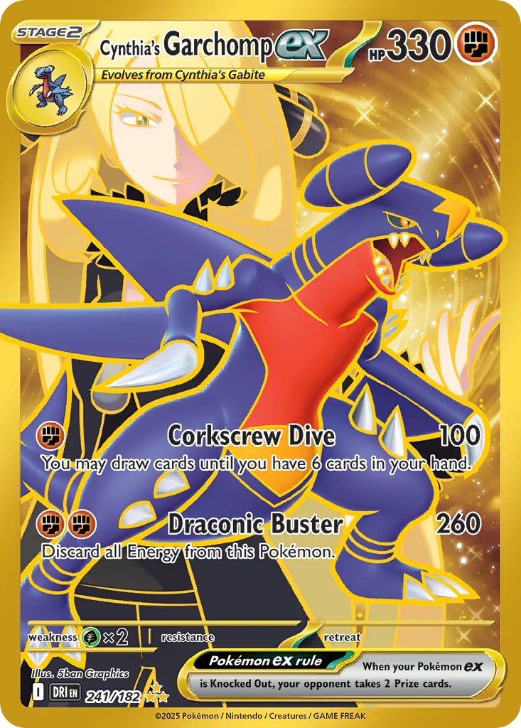 Cynthia's Garchomp ex 241/182 Hyper rare