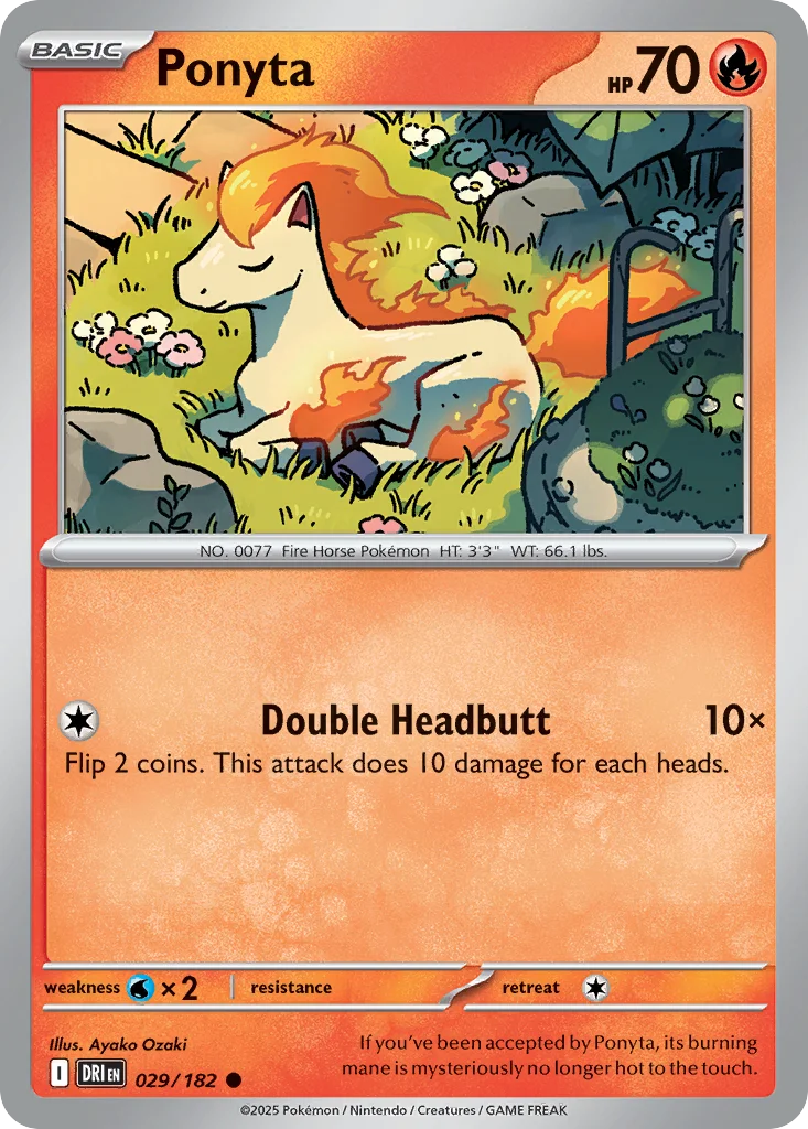 sv10-29 Ponyta 029/182 Common