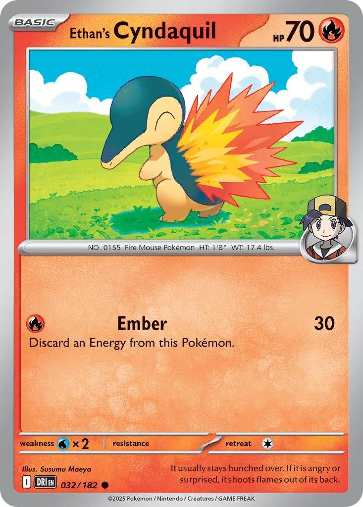 sv10-32 Ethan's Cyndaquil 032/182 Common