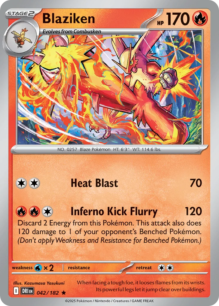 sv10-42 Blaziken 042/182 Rare