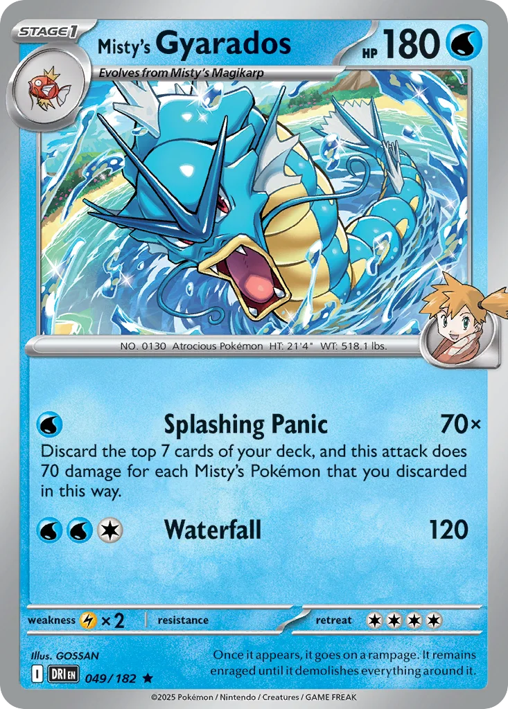 Misty's Gyarados 049/182 Rare
