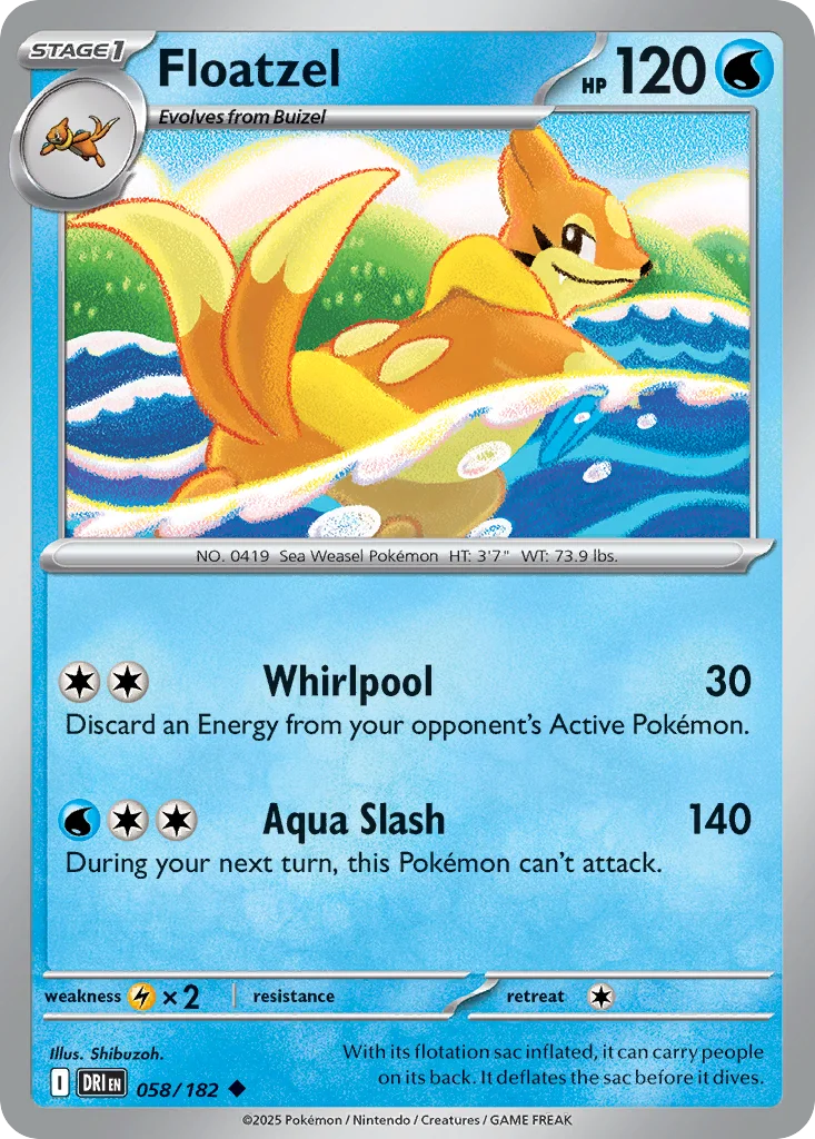 Floatzel 058/182 Uncommon