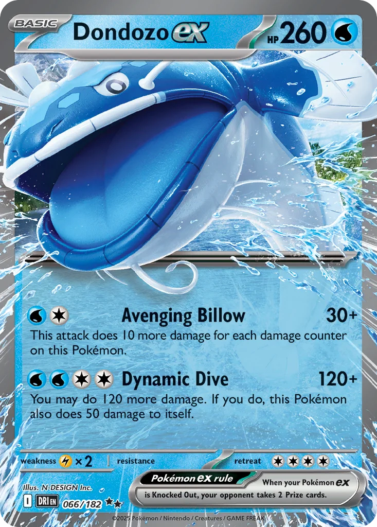 Dondozo ex 066/182 Double rare