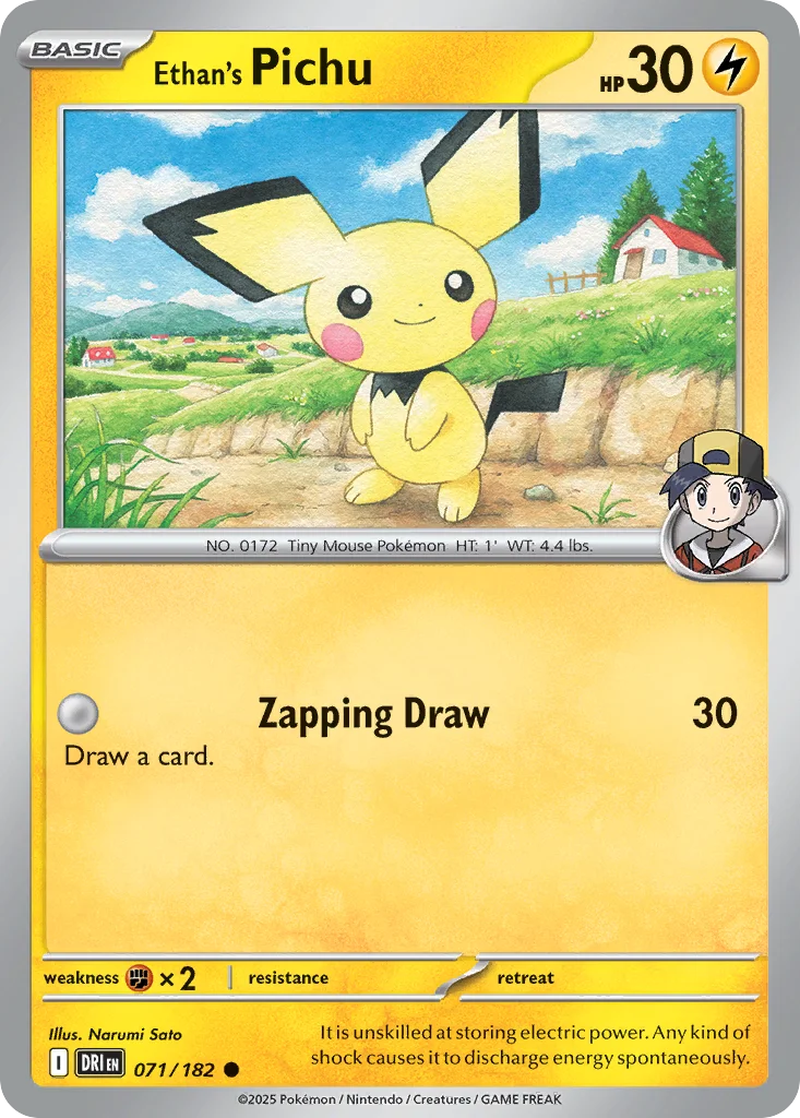 Ethan's Pichu 071/182 Common