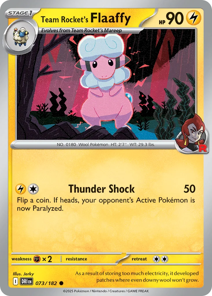 Team Rocket's Flaaffy 073/182 Common