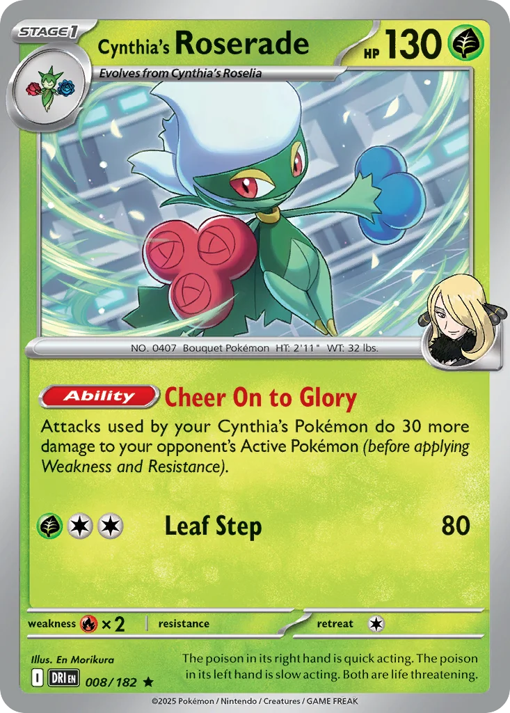 Cynthia's Roserade 008/182 Rare