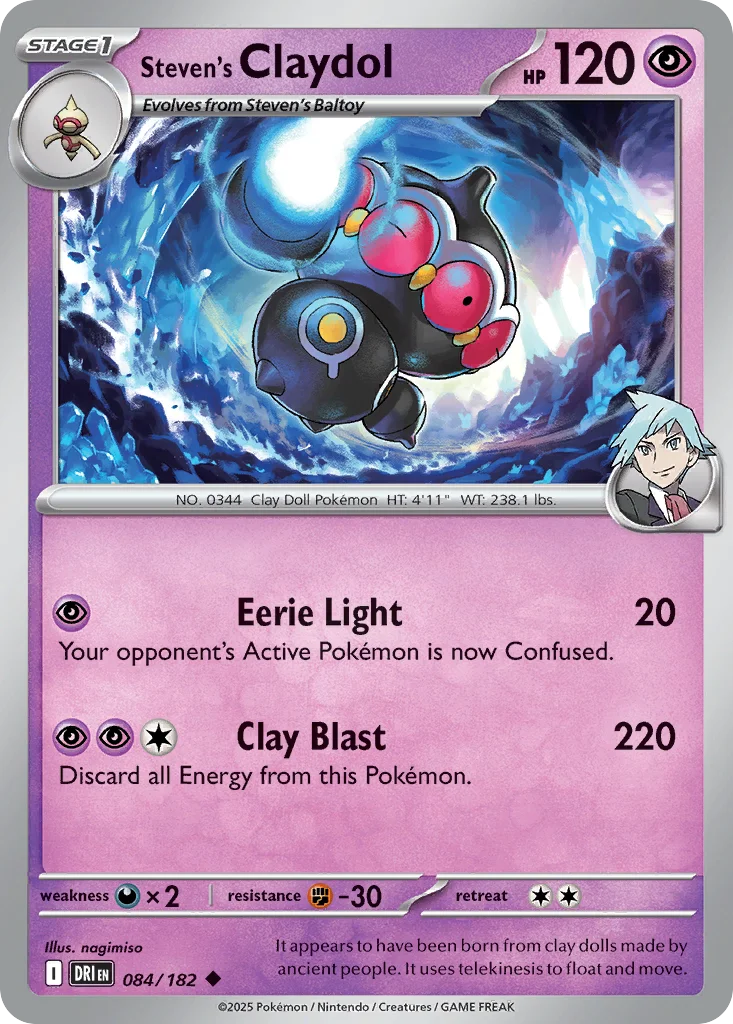 Steven's Claydol 084/182 Uncommon
