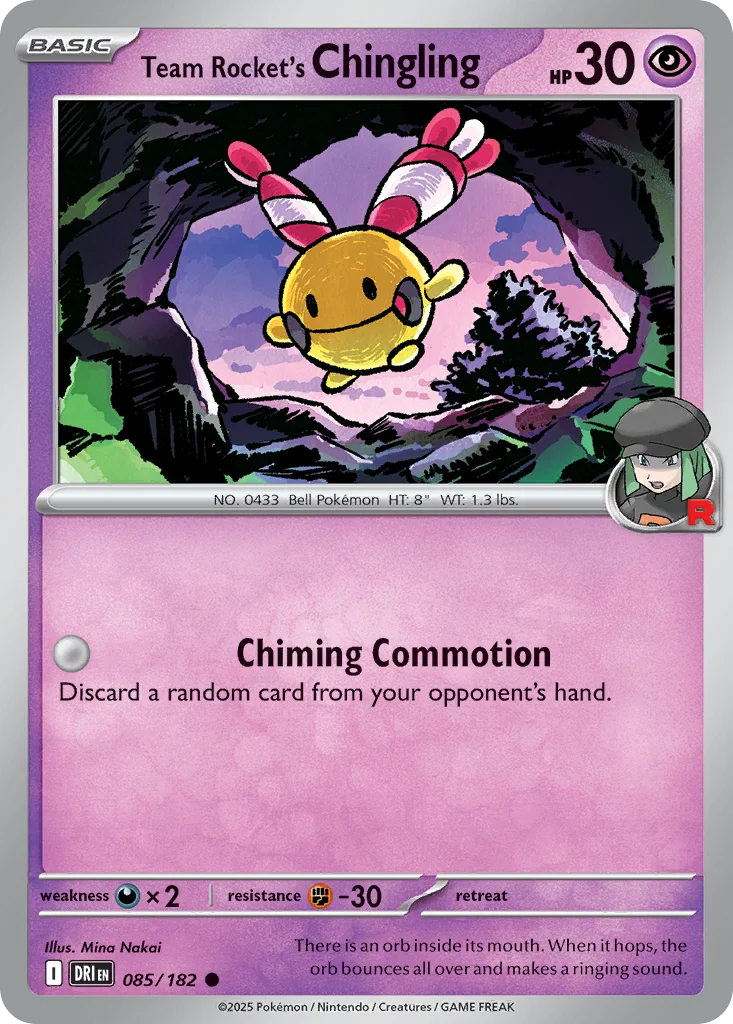 Team Rocket's Chingling 085/182 Common