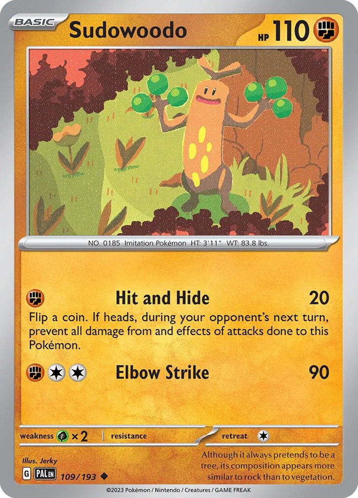Sudowoodo 109/193 Uncommon