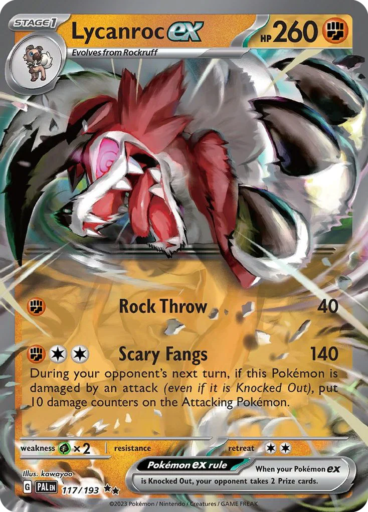 Lycanroc ex 117/193 Double rare