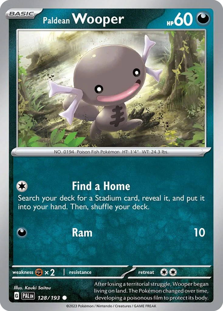 Paldean Wooper 128/193 Common