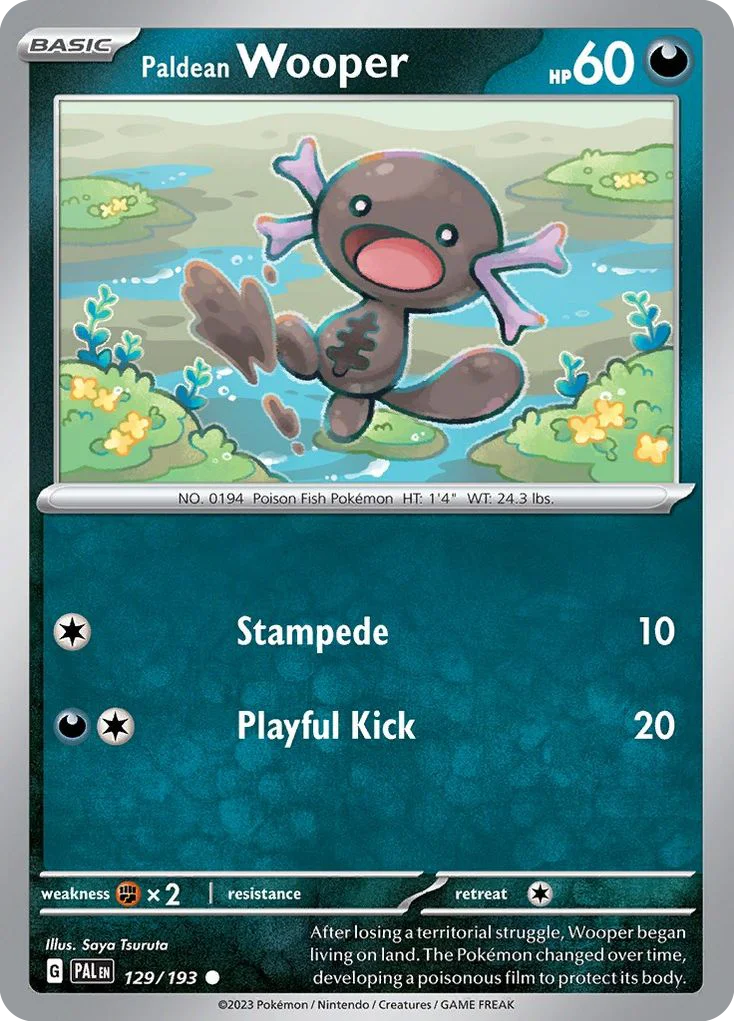 Paldean Wooper 129/193 Common