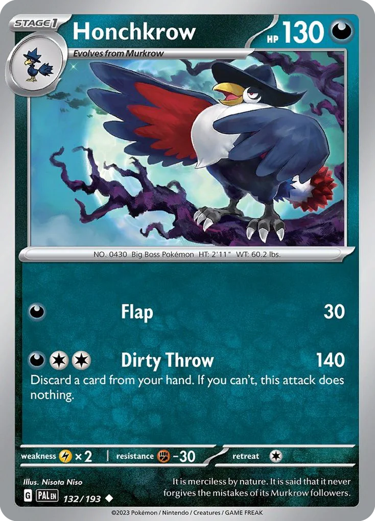 Honchkrow 132/193 Uncommon