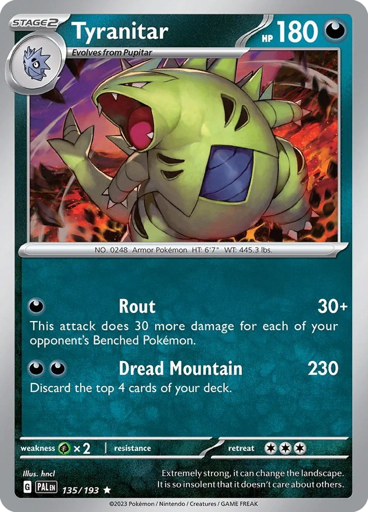 Tyranitar 135/193 Rare