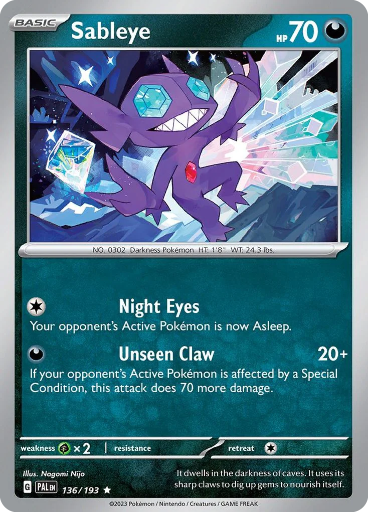 Sableye 136/193 Rare