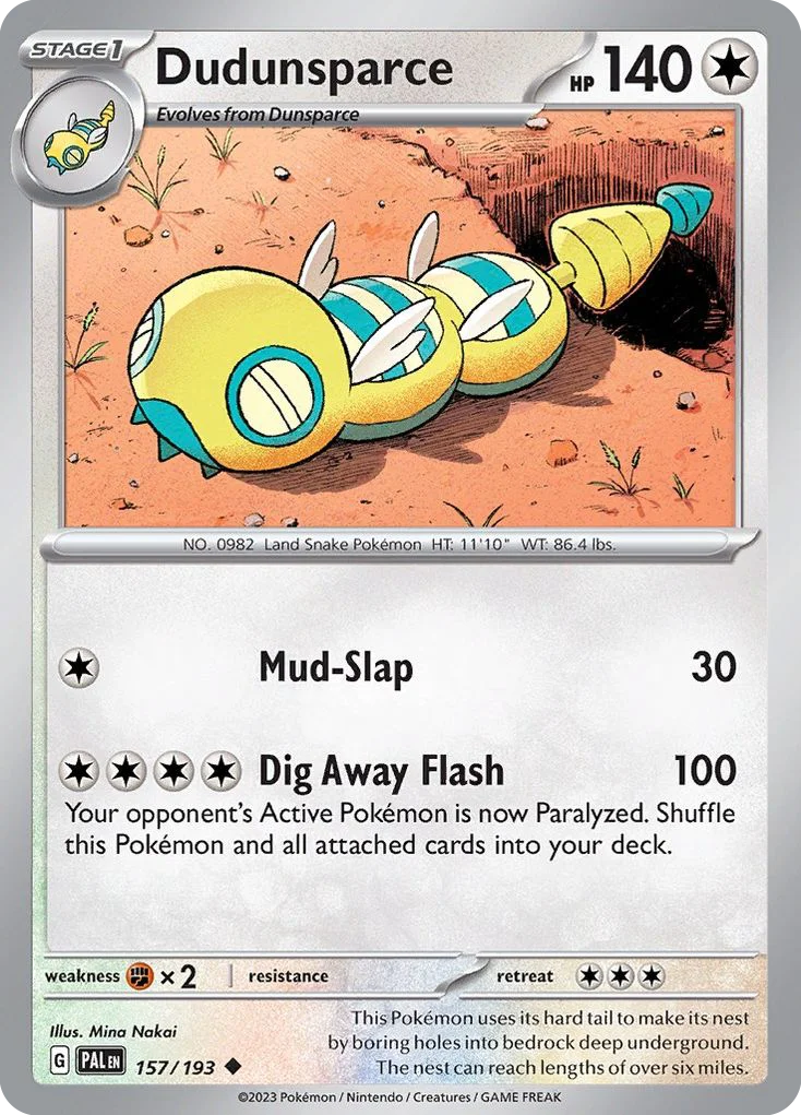Dudunsparce 157/193 Uncommon