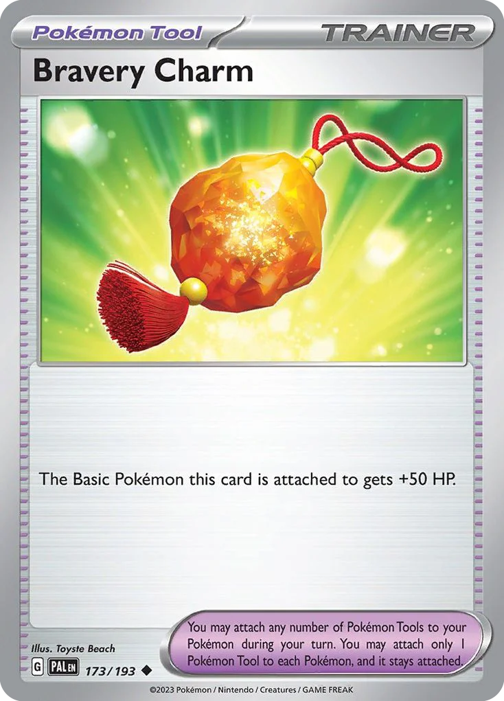 sv2-173 Bravery Charm 173/193 Uncommon