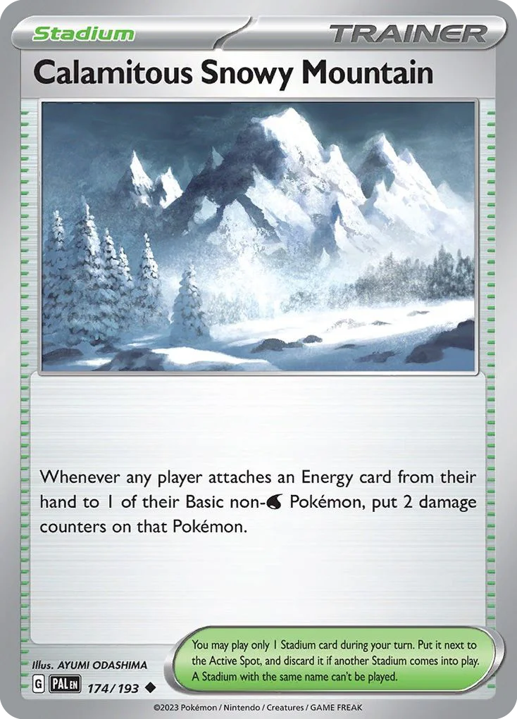 sv2-174 Calamitous Snowy Mountain 174/193 Uncommon