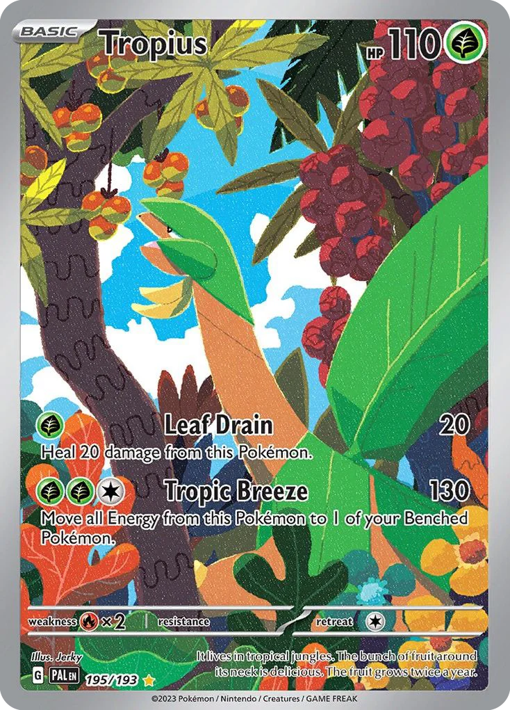 sv2-195 Tropius 195/193 Illustration rare