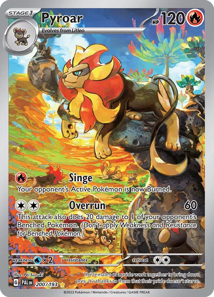 sv2-200 Pyroar 200/193 Illustration rare