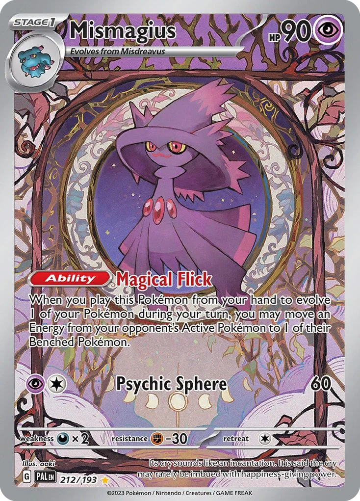 sv2-212 Mismagius 212/193 Illustration rare