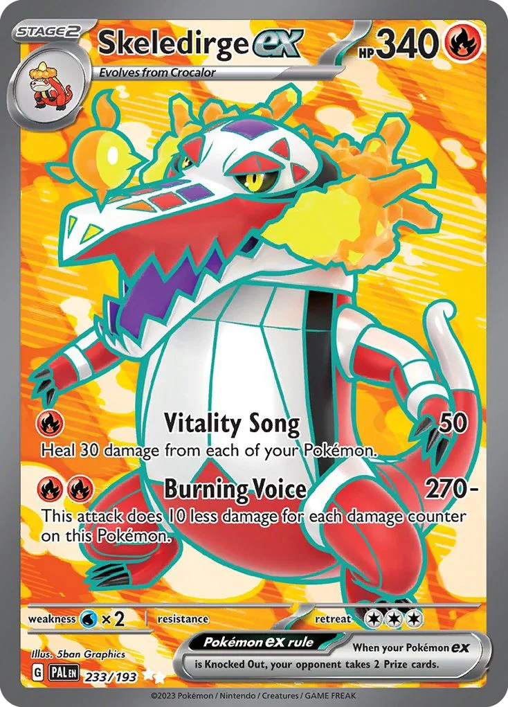 sv2-233 Skeledirge ex 233/193 Ultra rare