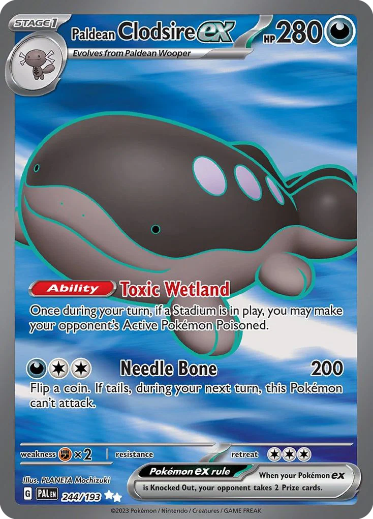 Paldean Clodsire ex 244/193 Ultra rare