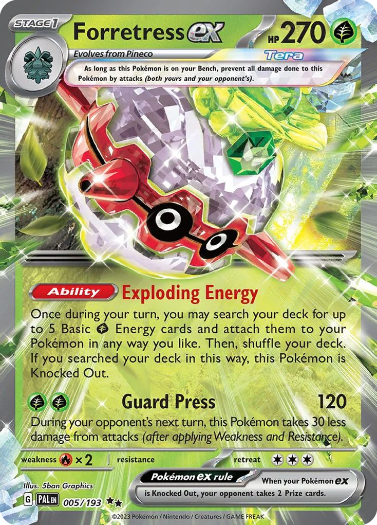 Forretress ex 005/193 Double rare