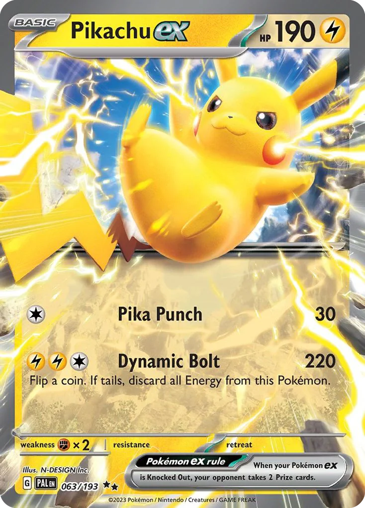 Pikachu ex 063/193 Double rare