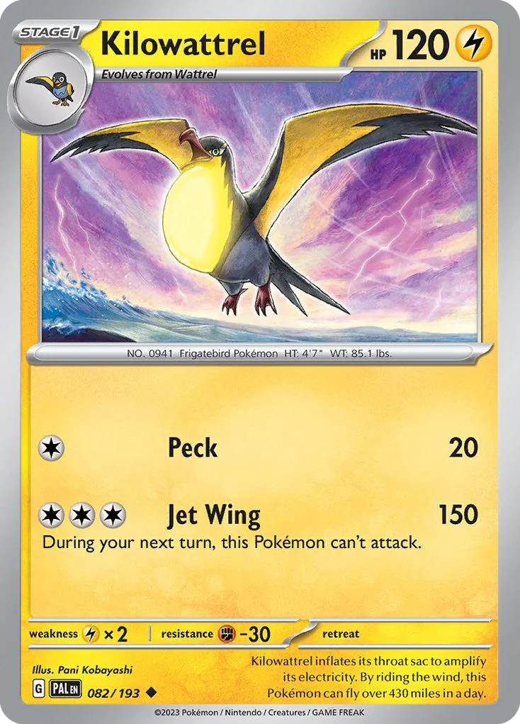 Kilowattrel 082/193 Uncommon