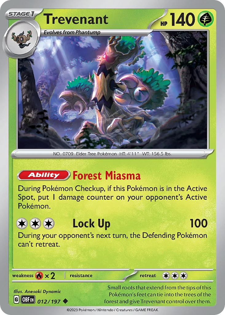 sv3-12 Trevenant 012/197 Uncommon